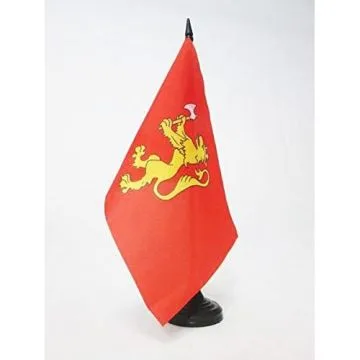 DRAPEAU DE TABLE ETENDARD ROYAL DE NORVÍ?GE 21x14cm - PETIT DRAPEAUX DE BUREAU ROYAUME NORVÍ?GIEN 14 x 21 cm