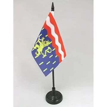 DRAPEAU DE TABLE HAUTE-SAÔNE 15x10cm - PETIT DRAPEAUX DE BUREAU DÉPARTEMENT HAUT-SAÔNOIS 10 x 15 cm