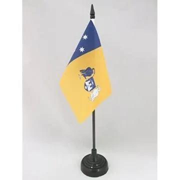 DRAPEAU DE TABLE CAPITALE AUSTRALIENNE 15x10cm - PETIT DRAPEAUX DE BUREAU AUSTRALIEN - AUSTRALIE 10 x 15 cm