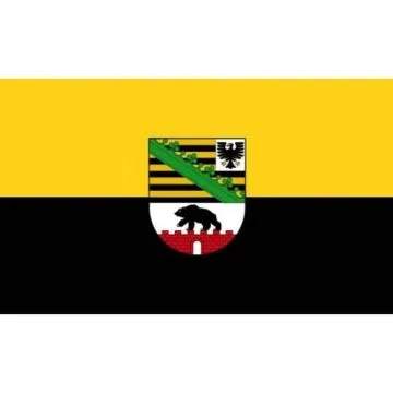 DRAPEAU SAXE-ANHALT 90x60cm - DRAPEAU SACHSEN-ANHALT - LAND ALLEMAGNE 60 x 90 cm - DRAPEAUX