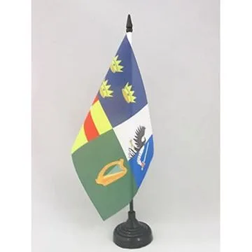 DRAPEAU DE TABLE IRLANDE 4 PROVINCES 21x14cm - PETIT DRAPEAUX DE BUREAU IRLANDAIS 14 x 21 cm