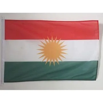 DRAPEAU KURDISTAN 90x60cm - DRAPEAU KURD 60 x 90 cm Spécial Extérieur - DRAPEAUX