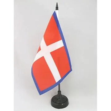 DRAPEAU DE TABLE ROYAUME DE SAVOIE 21x14cm - PETIT DRAPEAUX DE BUREAU SAVOYARD 14 x 21 cm