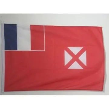 PAVILLON NAUTIQUE WALLIS ET FUTUNA 45x30cm - DRAPEAU DE BATEAU WALLISIEN FUTUNIEN - FRANCE 30 x 45 cm