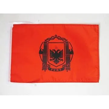 DRAPEAU ROYAUME ALBANAIS 1939-1944 45x30cm - PAVILLON ROYAL D\'ALBANIE 30 x 45 cm haute qualité