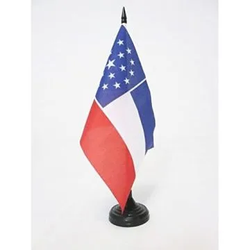 DRAPEAU DE TABLE MISSISSIPPI ALTERNATIF 21x14cm - PETIT DRAPEAUX DE BUREAU DU MISSISSIPPI 14 x 21 cm