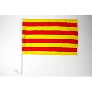Drapeau de voiture CATALOGNE 45x30cm - Carflag CATALAN 30 x 45 cm
