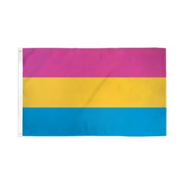 Drapeau Pansexualité 150x90cm - Drapeau omnisexualité - pansexuel 90 x 150 cm Polyester léger
