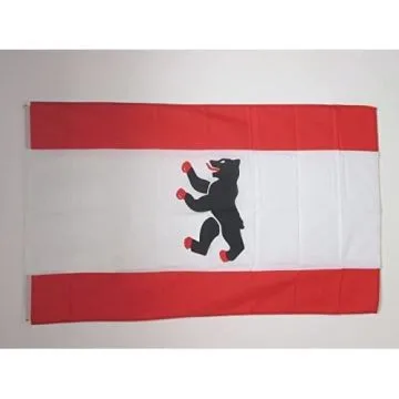 DRAPEAU BERLIN CIVIL 150x90cm - DRAPEAU BERLINOIS - ALLEMAGNE 90 x 150 cm - DRAPEAUX