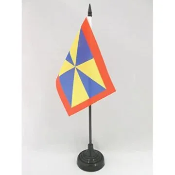 DRAPEAU DE TABLE DUCHÉ DE PARME 1851-1859 15x10cm - PETIT DRAPEAUX DE BUREAU ROYAUME ITALIE 10 x 15 cm