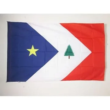 DRAPEAU ACADIENS DE NOUVELLE-ANGLETERRE 150x90cm - DRAPEAU FRANCO-AMÍ?RICAINS 90 x 150 cm Fourreau pour hampe