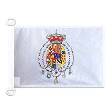 Pavillon nautique Royaume des Deux-Siciles 1816 45x30 cm Anneaux Plastiques