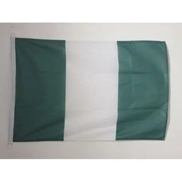 DRAPEAU NIGÍ?RIA 90x60cm - DRAPEAU NIGÍ?RIAN 60 x 90 cm Spécial Extérieur - DRAPEAUX