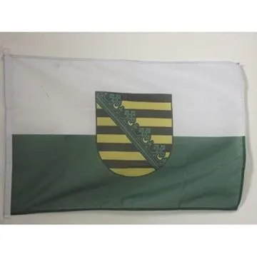PAVILLON NAUTIQUE SAXE 45x30cm - DRAPEAU DE BATEAU SACHSEN - LAND ALLEMAGNE 30 x 45 cm