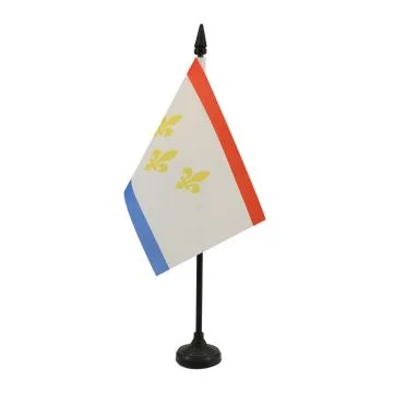 DRAPEAU DE TABLE NOUVELLE-ORLÉANS 15x10cm - PETIT DRAPEAUX DE BUREAU NEW ORLEANS - LOUISIANE 10 x 15 cm