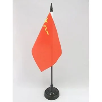 DRAPEAU DE TABLE ARMÉE POPULAIRE DE LIBÉRATION DE LA CHINE 15x10cm - PETIT DRAPEAUX DE BUREAU ARMÉE CHINOISE 10 x 15 cm