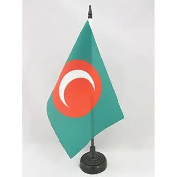 DRAPEAU DE TABLE ROYAUME DU KURDISTAN 1921-1924 21x14cm - PETIT DRAPEAUX DE BUREAU KURD 14 x 21 cm