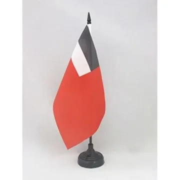 DRAPEAU DE TABLE GEORGIE ANCIEN 21x14cm - PETIT DRAPEAUX DE BUREAU GÉORGIEN 14 x 21 cm
