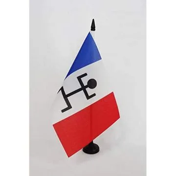 Drapeau de table Soudan français 1892-1959 21x14cm - PETIT Drapeaux DE BUREAU de l\'ancien Mali 14 x 21 cm