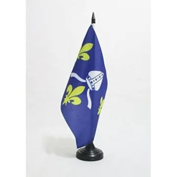 DRAPEAU DE TABLE COMTÍ? DE SAINTONGE 21x14cm - PETIT DRAPEAUX DE BUREAU DE SAINTONGE 14 x 21 cm
