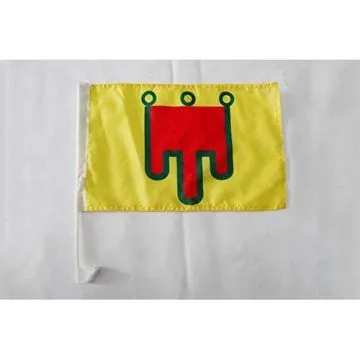 Drapeau de voiture Auvergne 45x30cm - Carflag auvergnat - Comté d\'Auvergne 30 x 45 cm