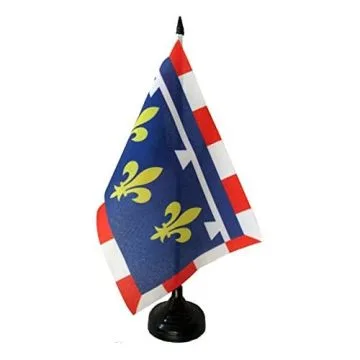 DRAPEAU DE TABLE CENTRE 21x14cm - PETIT DRAPEAUX 14 x 21 cm CENTRISTE - FRANCE - Bureau