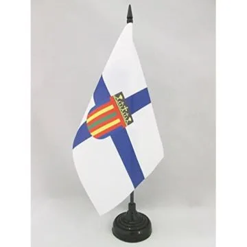 DRAPEAU DE TABLE COPTES CHRÉTIENS D\'ÉGYPTE 21x14cm - PETIT DRAPEAUX DE BUREAU COPTE ÉGYPTIEN 14 x 21 cm