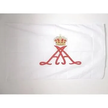 DRAPEAU ETENDARD DU PRINCE ALBERT II DE MONACO 150x90cm - DRAPEAU PRINCIPAUTÍ? MONÍ?GASQUE 90 x 150 cm Fourreau pour hampe