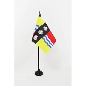 DRAPEAU DE TABLE COMTÉ DE BEDFORDSHIRE 15x10cm - PETIT DRAPEAUX DE BUREAU COUNTY OF BEDS. - ANGLETERRE 10 x 15 cm