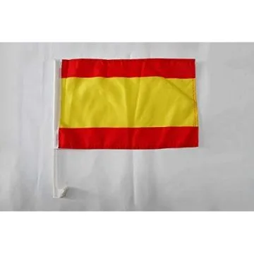 Drapeau de voiture Espagne sans armoiries 45x30cm - Carflag espagnol 30 x 45 cm