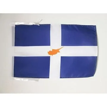 DRAPEAU CHYPRIOTES GRECS 45x30cm - PAVILLON DE L\'ÎLE DE CHYPRE 30 x 45 cm haute qualité