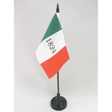 DRAPEAU DE TABLE ALAMO 1824 15x10cm - PETIT DRAPEAUX DE BUREAU AMÉRICAIN - USA - ETATS-UNIS 10 x 15 cm