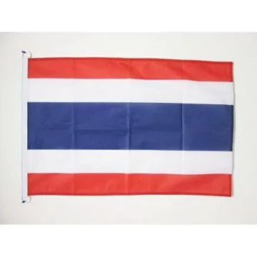 DRAPEAU THAÏLANDE 90x60cm - DRAPEAU THAÏLANDAIS 60 x 90 cm Spécial Extérieur - DRAPEAUX