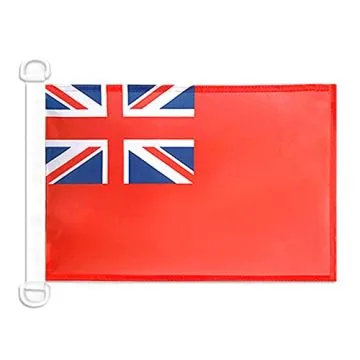 Pavillon nautique Royaume-Uni Red Ensign 45x30 cm Anneaux Plastiques