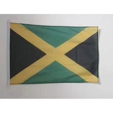 DRAPEAU JAMAÏQUE 150x90cm - DRAPEAU JAMAÏCAIN 90 x 150 cm Spécial Extérieur - DRAPEAUX