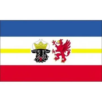 DRAPEAU MECKLEMBOURG-POMÍ?RANIE-OCCIDENTALE 90x60cm - DRAPEAU MECKLENBURG-VORPOMMERN - LAND ALLEMAGNE 60 x 90 cm - DRAPEAUX