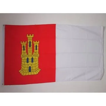 DRAPEAU CASTILLE-LA-MANCHE 150x90cm - DRAPEAU DE CASTILLA LA MANCHA - ESPAGNE 90 x 150 cm - DRAPEAUX