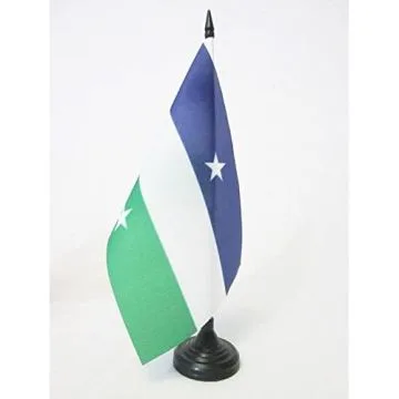 DRAPEAU DE TABLE ROYAUME D\'ARAUCANIE ET DE PATAGONIE 21x14cm - PETIT DRAPEAUX DE BUREAU ROYAUME DE NOUVELLE-FRANCE 14 x 21 cm