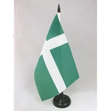 DRAPEAU DE TABLE PORTO RICO INDÉPENDANTISTE 21x14cm - PETIT DRAPEAUX DE BUREAU DU PARTI INDÉPENDANTISTE PORTORICAIN 14 x 21 cm