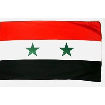 DRAPEAU SYRIE 250x150cm - DRAPEAU SYRIEN 150 x 250 cm Fourreau pour hampe