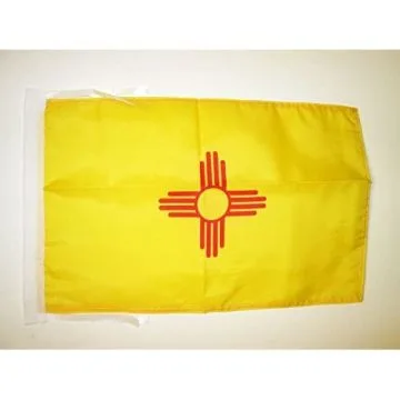 DRAPEAU NOUVEAU-MEXIQUE 45x30cm - PAVILLON ETAT AMÉRICAIN - USA - ETATS-UNIS 30 x 45 cm haute qualité