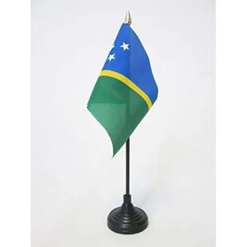 DRAPEAU DE TABLE SAINTE LUCIE 15x10cm - PETIT DRAPEAUX DE BUREAU SAINT-LUCIEN 10 x 15 cm pointe dorée