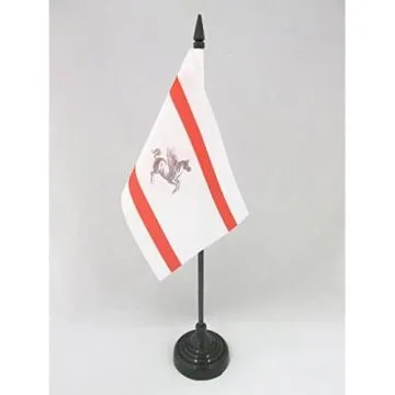 DRAPEAU DE TABLE TOSCANE 15x10cm - PETIT DRAPEAUX DE BUREAU TOSCAN - TOSCANA - ITALIE 10 x 15 cm