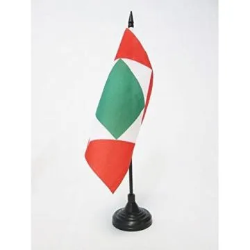 DRAPEAU DE TABLE RÍ?PUBLIQUE ITALIENNE 1802-1805 15x15cm - PETIT DRAPEAUX DE BUREAU ITALIE 15 x 15 cm