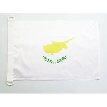 PAVILLON NAUTIQUE CHYPRE 45x30cm - DRAPEAU DE BATEAU CHYPRIOTE 30 x 45 cm