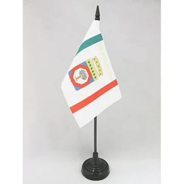 DRAPEAU DE TABLE POUILLES 15x10cm - PETIT DRAPEAUX DE BUREAU PUGLIA - ITALIE 10 x 15 cm