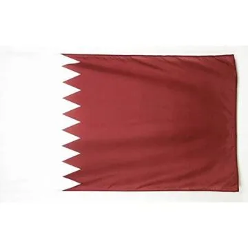 DRAPEAU QATAR 250x150cm - DRAPEAU QATARIEN 150 x 250 cm Fourreau pour hampe