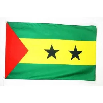 DRAPEAU SAO TOMÉ 90x60cm - DRAPEAU SANTOMÉEN 60 x 90 cm - DRAPEAUX