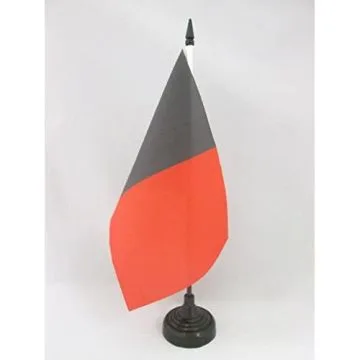 DRAPEAU DE TABLE VALLÉE D\'AOSTE 21x14cm - PETIT DRAPEAUX DE BUREAU VALLE D\'AOSTA - ITALIE 14 x 21 cm