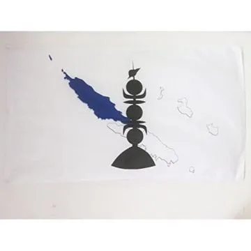 DRAPEAU NOUVELLE-CALÍ?DONIE PROVINCE NORD 150x90cm - DRAPEAU NÍ?O-CALÍ?DONIEN 90 x 150 cm Fourreau pour hampe